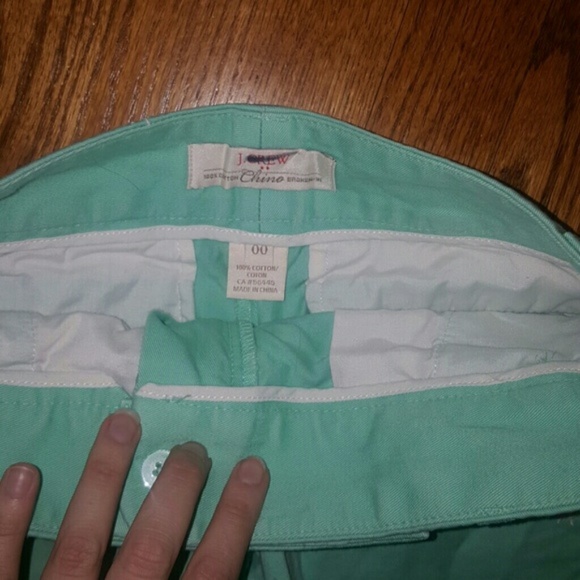 J.Crew mint anchor embroidered chino shorts 00 - Picture 3 of 4